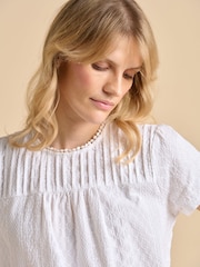 Brakeburn White Bay 100% Cotton Blouse - Image 1 of 5