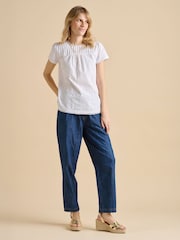 Brakeburn White Bay 100% Cotton Blouse - Image 2 of 5