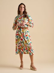 Brakeburn Falling Leaves Midi Dress - Image 1 of 6