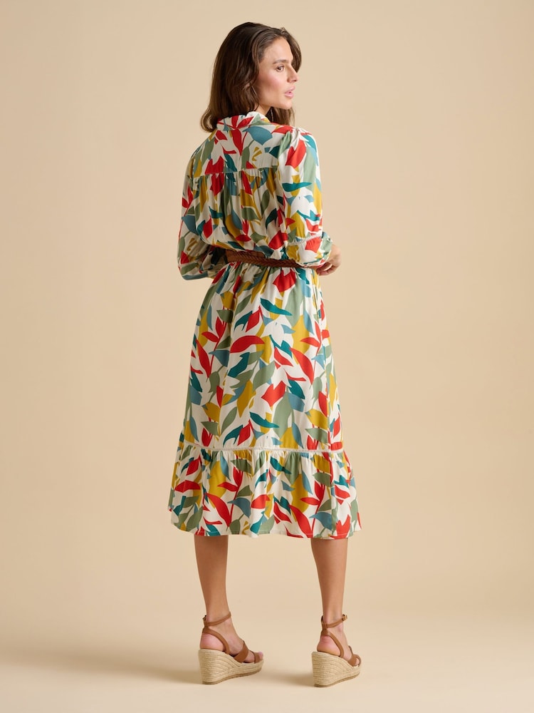 Brakeburn Falling Leaves Midi Dress - Image 2 of 6