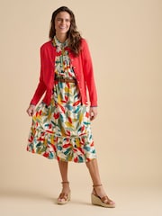 Brakeburn Falling Leaves Midi Dress - Image 4 of 6