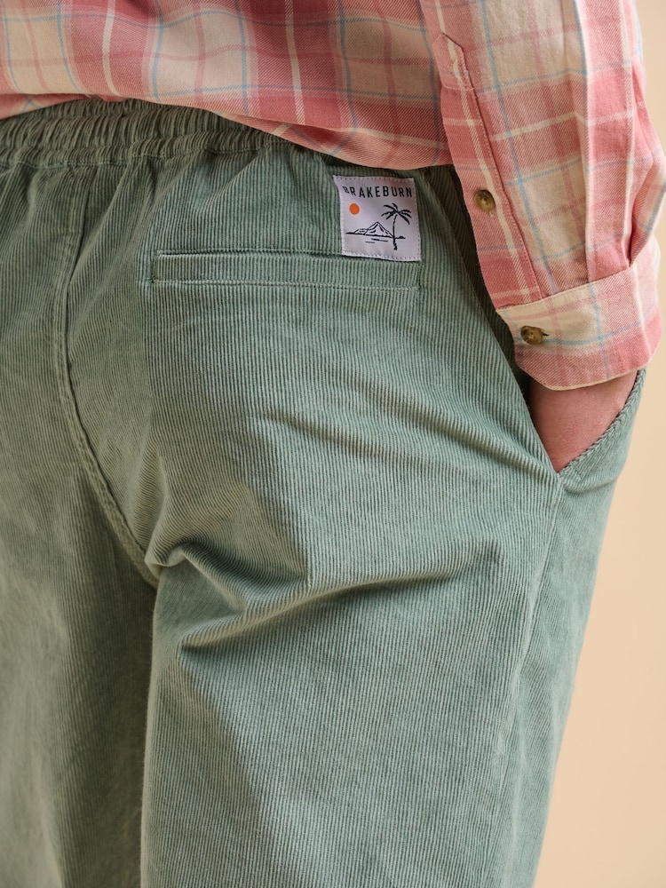 Brakeburn Grey Aqua Corduroy Trousers - Image 4 of 6