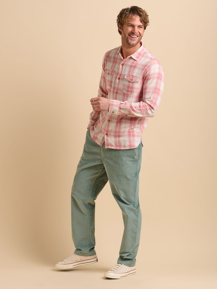 Brakeburn Grey Aqua Corduroy Trousers - Image 6 of 6
