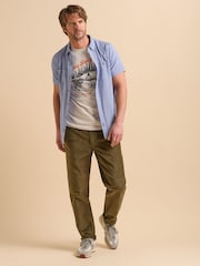 Brakeburn Blue Texture 100% Cotton Shirt - Image 2 of 6