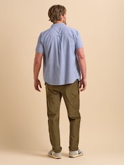 Brakeburn Blue Texture 100% Cotton Shirt - Image 3 of 6