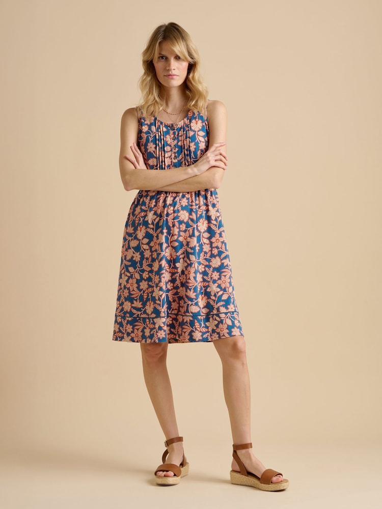 Brakeburn Blue Midnight Garden Knee Length Dress - Image 1 of 5