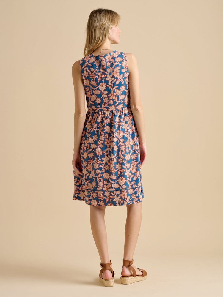 Brakeburn Blue Midnight Garden Knee Length Dress - Image 2 of 5