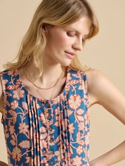 Brakeburn Blue Midnight Garden Knee Length Dress - Image 3 of 5