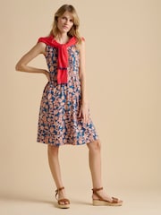 Brakeburn Blue Midnight Garden Knee Length Dress - Image 4 of 5