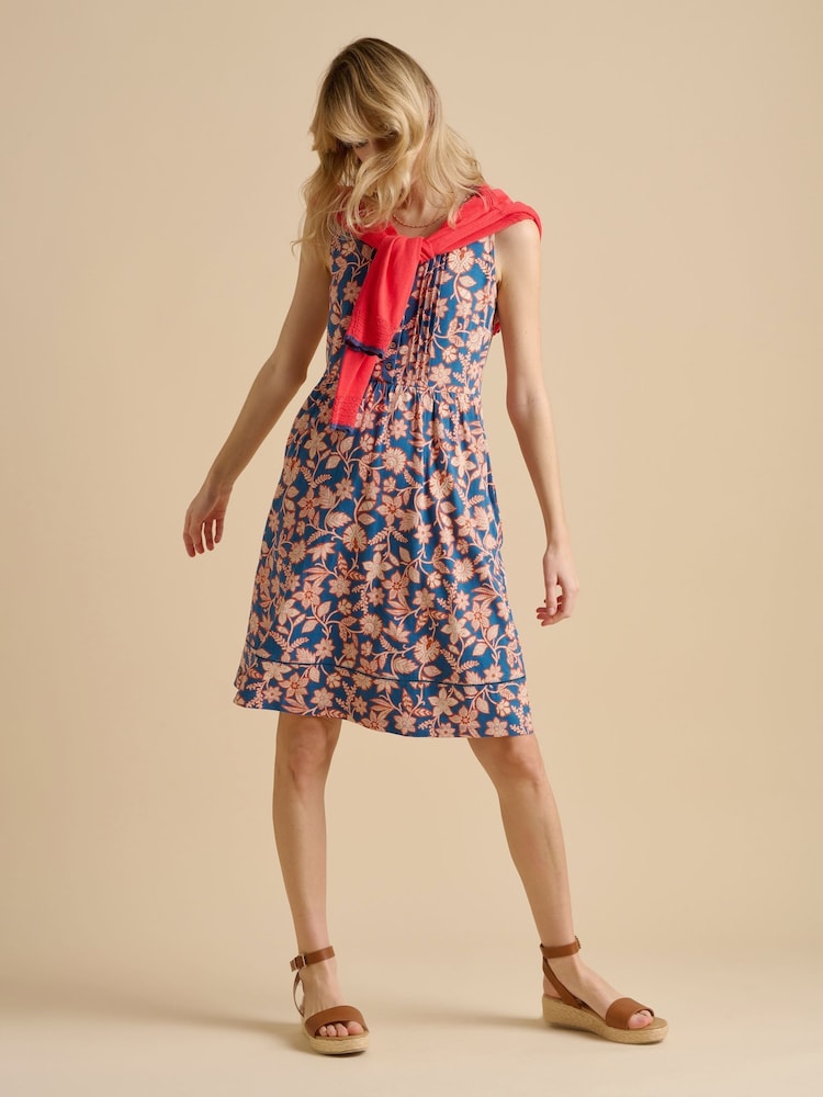 Brakeburn Blue Midnight Garden Knee Length Dress - Image 5 of 5