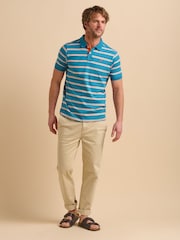 Brakeburn Stripe 100% Cotton Polo Shirt - صورة 1 من 5