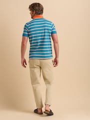 Brakeburn Stripe 100% Cotton Polo Shirt - صورة 2 من 5