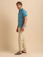 Brakeburn Stripe 100% Cotton Polo Shirt - صورة 3 من 5