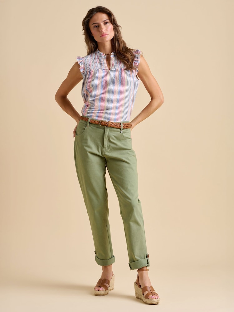 Brakeburn Green Blake Turn Up Trousers - Image 1 of 5