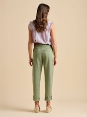 Brakeburn Green Blake Turn Up Trousers - Image 2 of 5