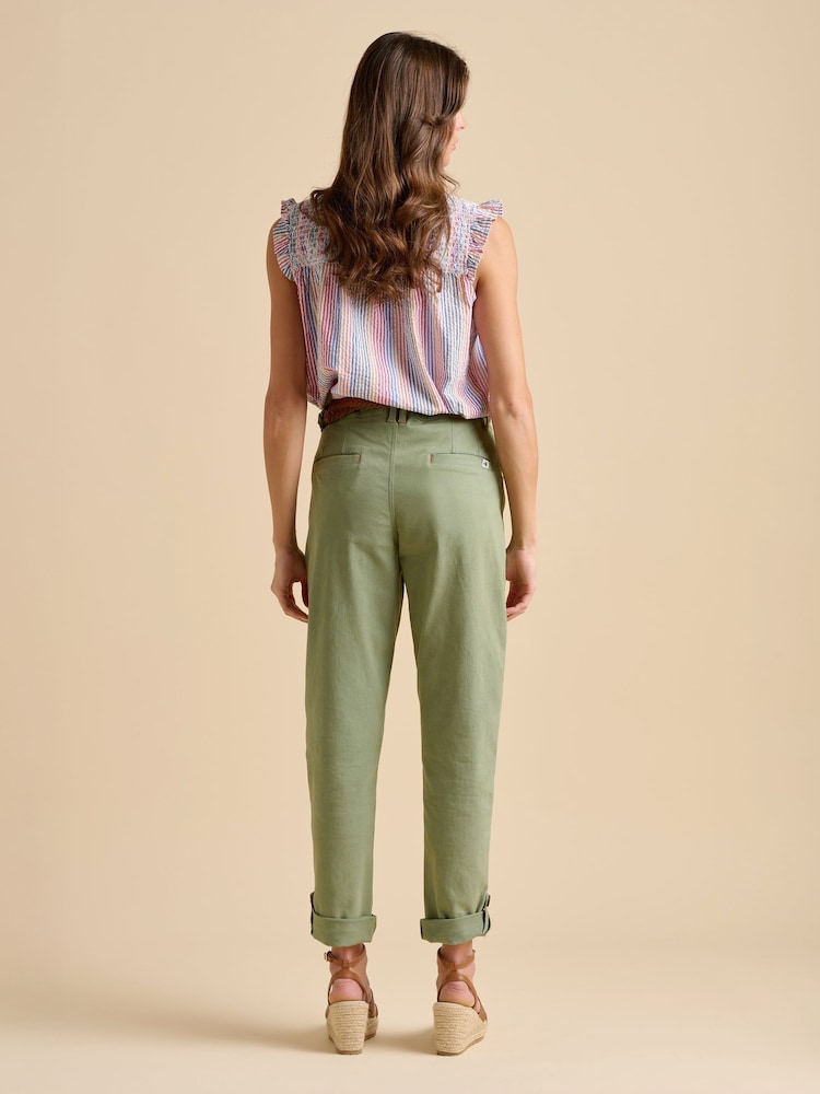 Brakeburn Green Blake Turn Up Trousers - Image 2 of 5
