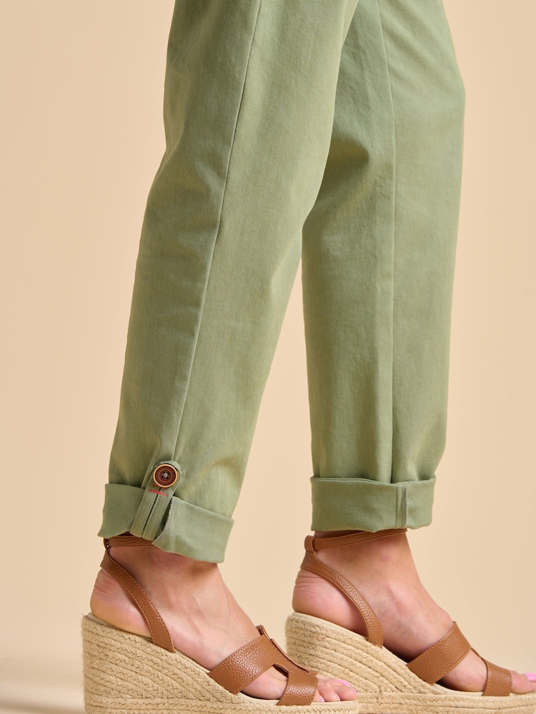 Brakeburn Green Blake Turn Up Trousers - Image 3 of 5