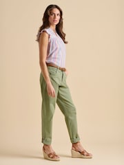 Brakeburn Green Blake Turn Up Trousers - Image 4 of 5