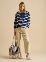 Brakeburn Blue 100% Cotton Quarter Zip Sweatshirt - Image 2 of 6