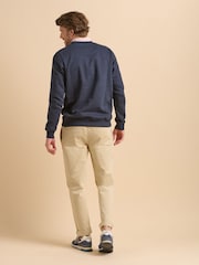 Brakeburn Blue Custom Crew Neck 100% Cotton Sweatshirt - Image 2 of 6