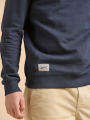 Brakeburn Blue Custom Crew Neck 100% Cotton Sweatshirt - Image 4 of 6