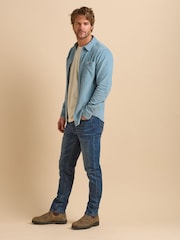 Brakeburn Blue Chrome Pink Stripe Shirt - Image 3 of 6