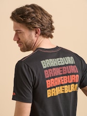 Brakeburn Black 100% Cotton T-Shirt - Image 4 of 5
