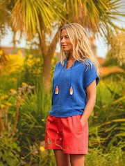Brakeburn Ocean 100% Cotton Blouse - Image 1 of 6