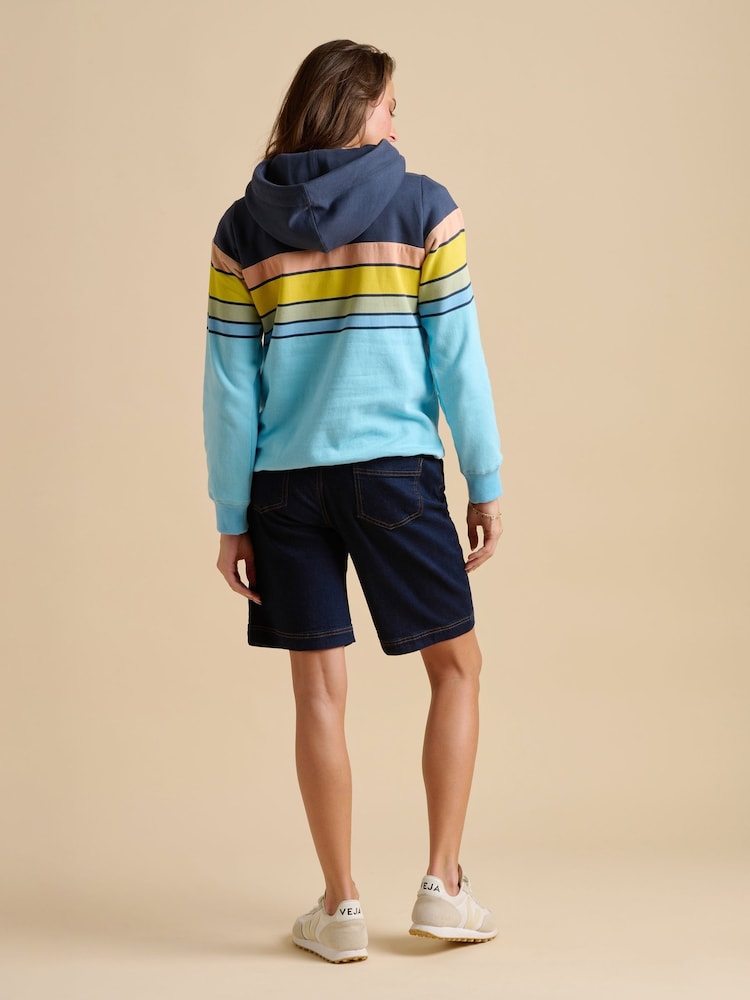 Brakeburn Blue Retro Wave Elise Hoodie - Image 2 of 5