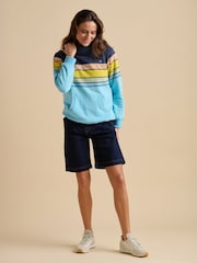 Brakeburn Blue Retro Wave Elise Hoodie - Image 4 of 5