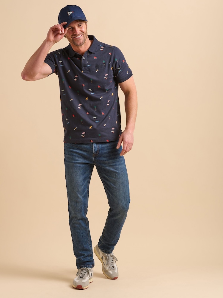 Brakeburn Beach 100% Cotton Polo Shirt - صورة 1 من 6