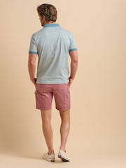 Brakeburn 100% Cotton Smoke Blue Stripe Polo Shirt - Bild 3 von 6