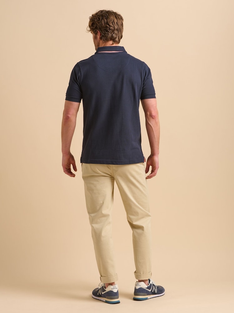 Brakeburn Blue Dark Polo Shirt - Image 2 of 6