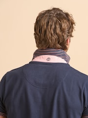 Brakeburn Blue Dark Polo Shirt - Image 4 of 6