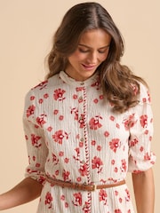 Brakeburn Fan Floral Knee Length Dress - Image 4 of 6