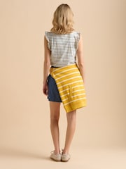 Brakeburn Blue Flutter Sleeve 100% Cotton T-Shirt - Image 2 of 6
