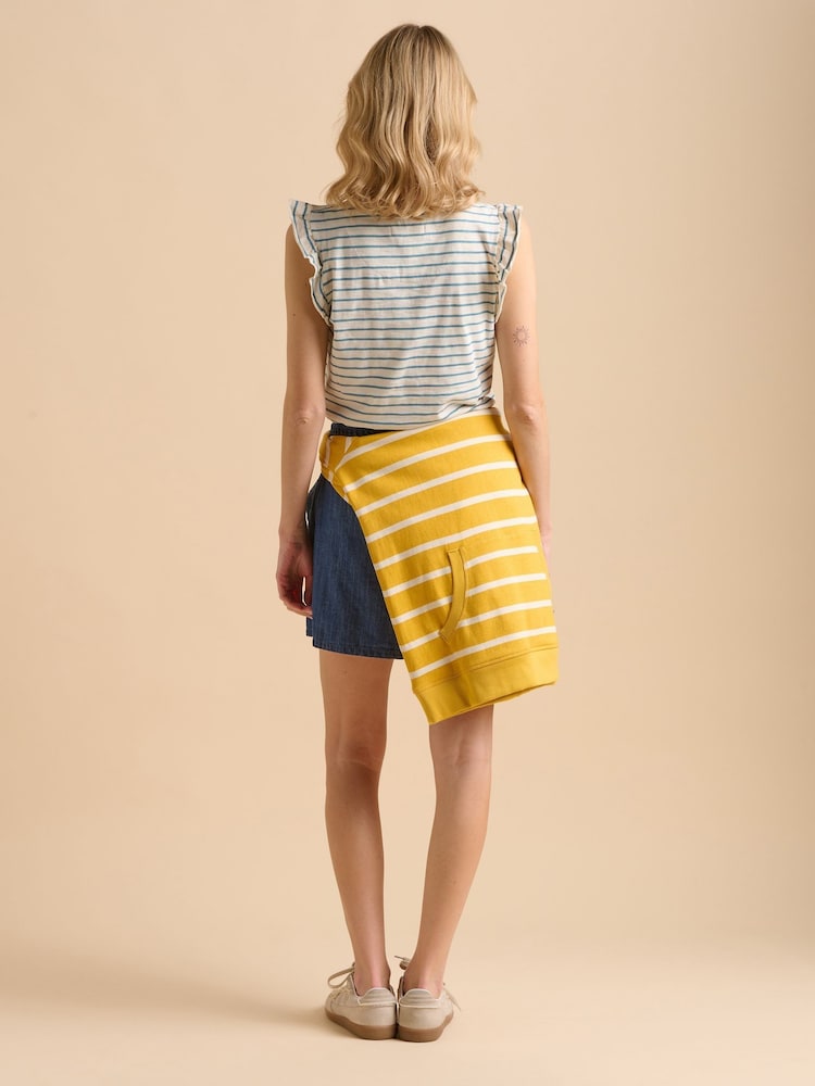 Brakeburn Blue Flutter Sleeve 100% Cotton T-Shirt - Image 2 of 6