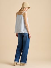 Brakeburn Blue Fossil 100% Cotton Cami - Image 2 of 5