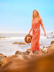 Brakeburn Red Sundown Jumpsuit - Image 1 of 5