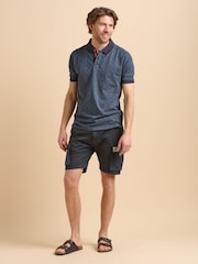 Brakeburn Navy Tile Polo Shirt - صورة 1 من 6