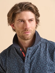 Brakeburn Navy Tile Polo Shirt - صورة 5 من 6