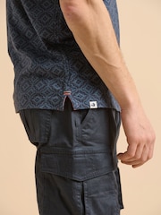 Brakeburn Navy Tile Polo Shirt - صورة 6 من 6