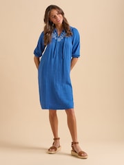Brakeburn Ocean Knee Length Dress - Image 1 of 6