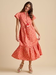 Brakeburn Red Sundown Maxi Dress - Image 5 of 6