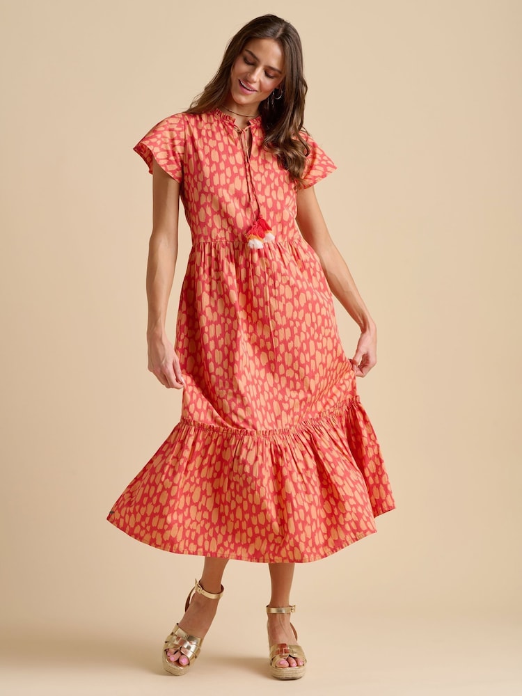 Brakeburn Red Sundown Maxi Dress - Image 5 of 6