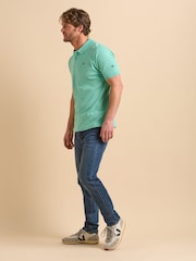 Brakeburn Green Maritime Stripe Polo Shirt - Image 3 of 5