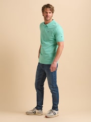 Brakeburn Green Maritime Stripe Polo Shirt - Image 5 of 5