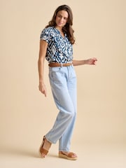 Brakeburn Blue Ikat Blouse - Image 2 of 5
