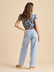 Brakeburn Blue Ikat Blouse - Image 3 of 5