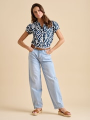 Brakeburn Blue Ikat Blouse - Image 4 of 5
